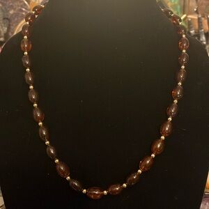 Vintage Faux Amber necklace